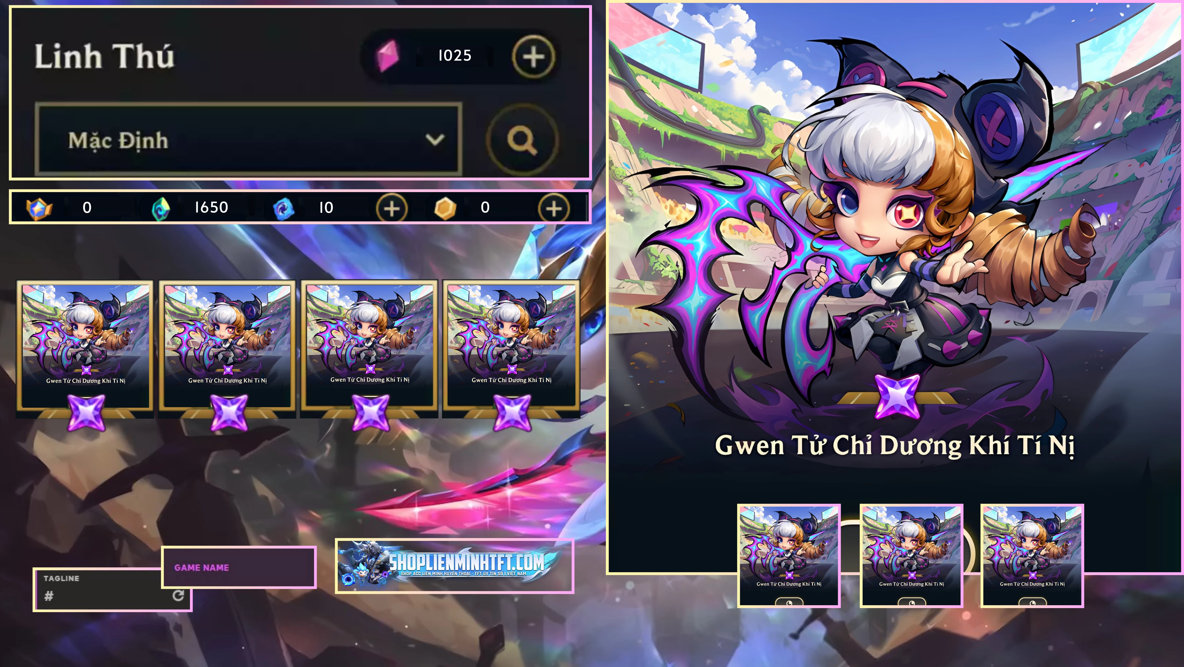 GWEN TỬ CHỈ DƯƠNG KHÍ TÍ NỊ CLONE